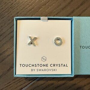 Touchstone Crystal by Swarovski X O Earrings - Never Worn